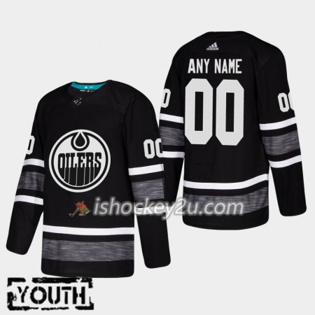 Børn NHL Edmonton Oilers Trøje Tilpasset Sort 2019 All-Star Adidas Authentic